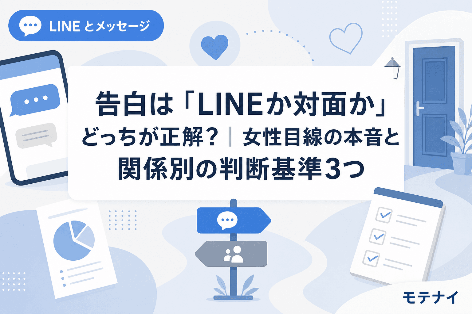告白は「LINEか対面か」どっちが正解?|女性目線の本音と関係別の判断基準3つ